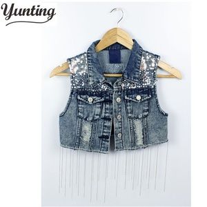 New denim vest